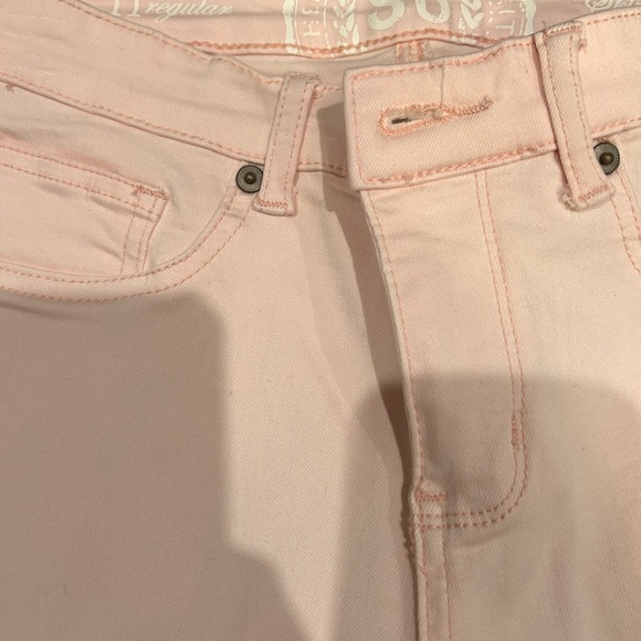 SO size 11 casual soft Flattering pink NWT Skinny high waisted Jeans - Picture 3 of 5